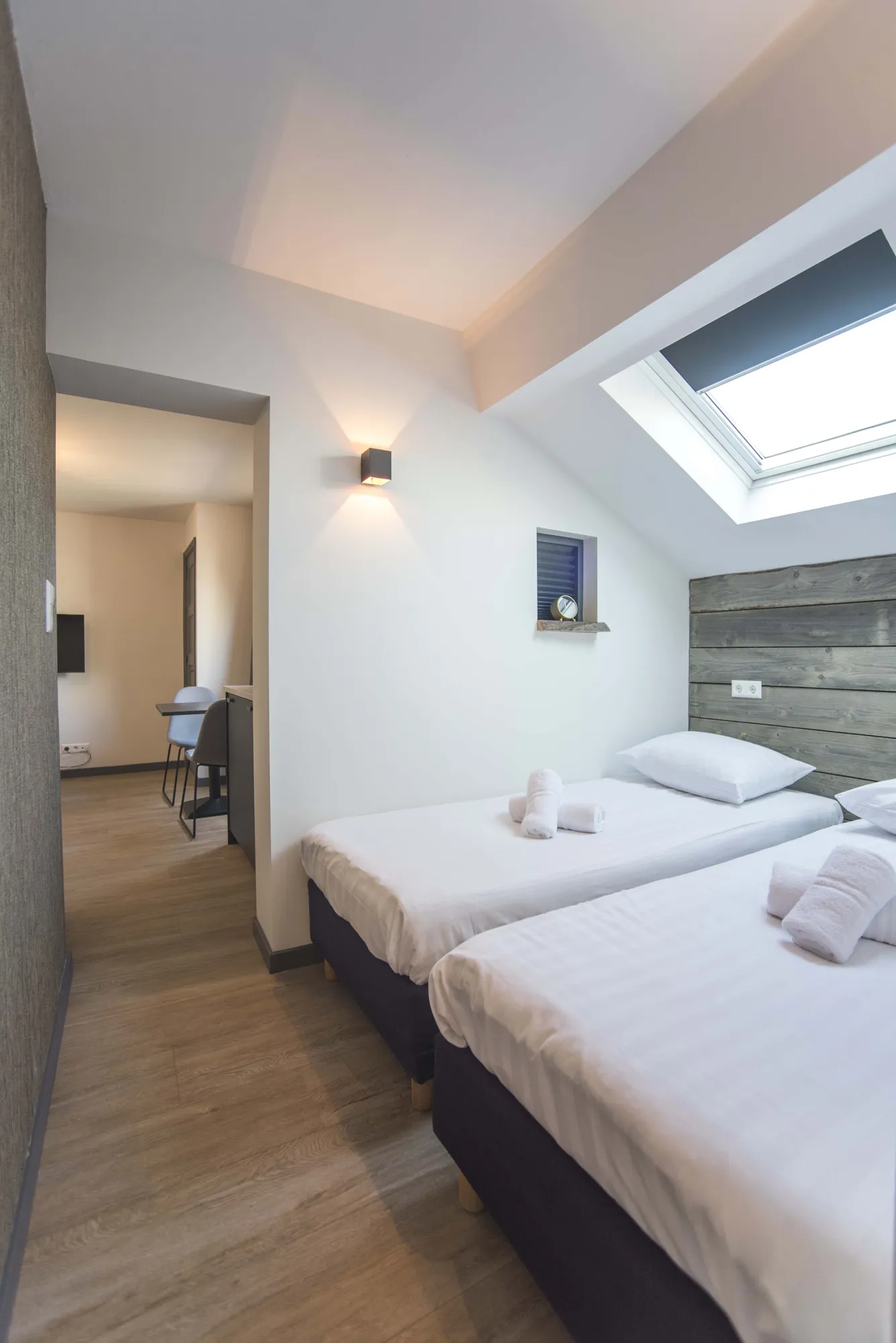 Bedroom seen from the hallway